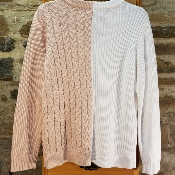 Brand New Calvin Klein Pink & White Sweater - Picture 2 of 2